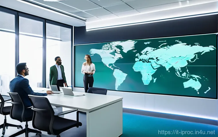 구매조달 실기 시험 준비 전략 - **Prompt 1: Modern Digital Procurement Hub**
    "A vibrant, dynamic image of a diverse team of proc...