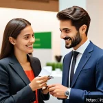 구매조달사로서 네트워킹 팁 - A professional networking event in Milan, Italy, showing diverse business people engaging in open an...